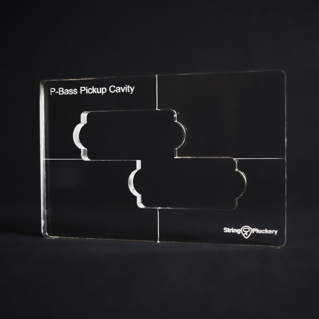 Pick Up Routing Templates P-bass Guitar Pickup Routing Template - Etsy
