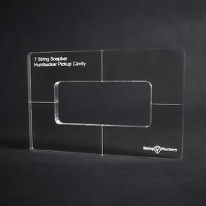 Mall för routing av 7-strängad Soapbar-gitarr med humbucker