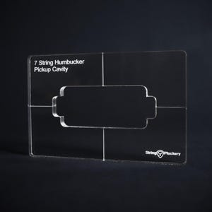 Mall för routing av 7-strängad gitarr med humbucker