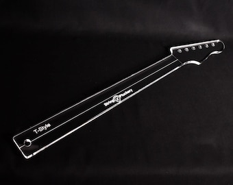 Telecaster Neck Routing Template - Tele Guitar Neck Router Guide - 3/8 inch Cast Acrylic - Luthier Tool