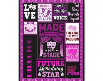 Theatrical Inspiration Canvas Art, Perfect for Drama Lovers, Broadway Gift, Unique Stage Decor, Theatre Enthusiast Wall Art, Performance