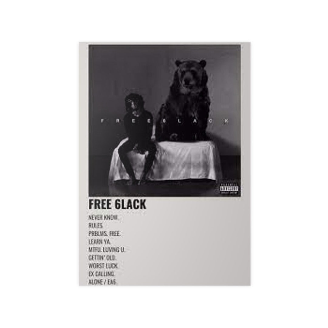 6lack Album Cover Poster Etsy