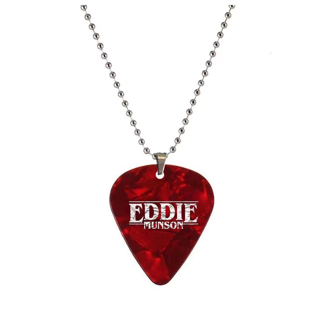 Eddie Munson Guitar Pick Pendants Necklace Geometric Stranger Etsy