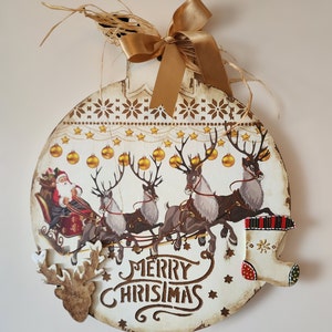 Merry Christmas wall Door decor