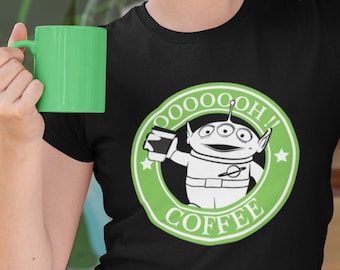Disney Toy Story Alien Shirt, Pizza Planet Alien Toy Story Coffee, Unisex Shirt, Disneyland Alien Trip, Matching Shirt, Family Vacation