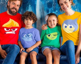 Disney Inside Out Characters Shirt, Fear Sadness Anger Joy Disgust Face Shirt, Magic Kingdom Shirt, Disneyland T shirt, Disney Character Tee