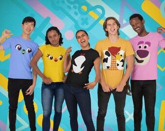 Toy Costume Inspired Shirt, Toy Story Halloween Cosplay, Toys Costumes For Cruises, Family Trip and Group Event Cosplay Tee