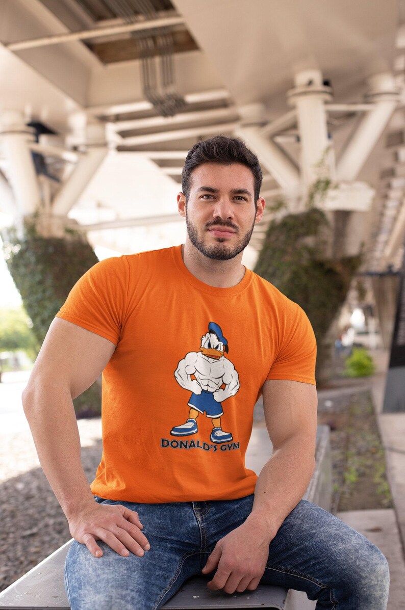 Donald Duck Fitness Shirt, Disney Gym Tank Top, Disney Donald Duck T-Shirt, Funny Gym Shirt, Disney Fitness Outfit, Funny Disney Tank Top Bild 6