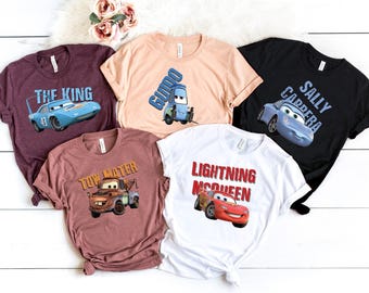 Disney Cars Family Matching Shirt, Disney Cars Shirt,Cars Group Shirt,Cars Pixar Shirt,Cars Team Shirt,Disney Vacation, Disney Birthday Crew