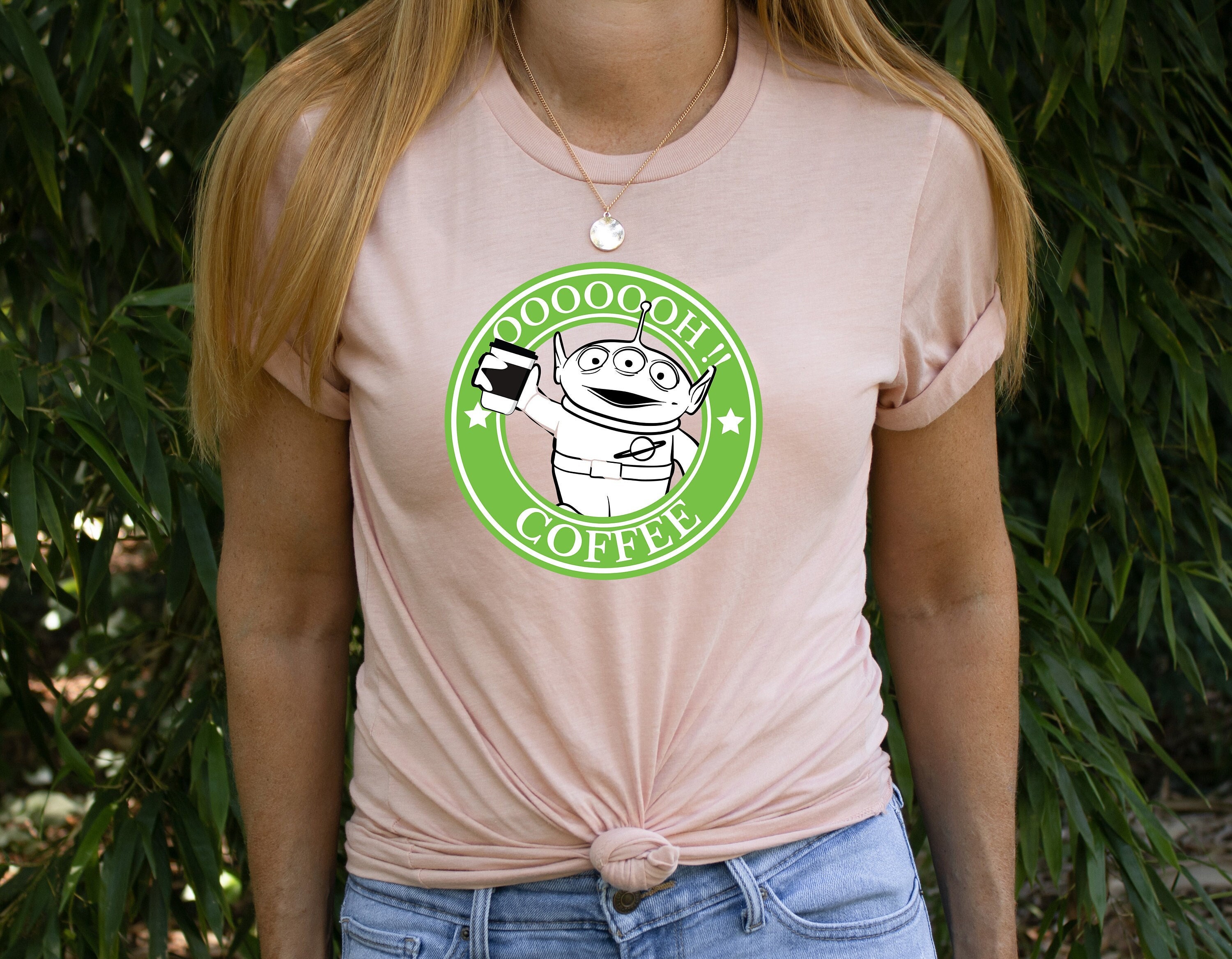 Discover Disney Toy Story Alien Shirt, Pizza Planet Alien Toy Story Coffee