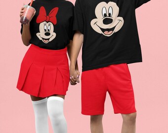Mickey and Minnie Costume Shirt, Disney Mickey and Minnie Couples Shirt, Disney Matching Shirt, Disney Couple shirts, Matching Disney Tee
