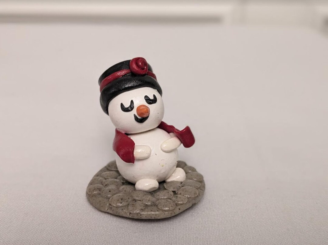 Snowman Top Hat and Scarf Etsy