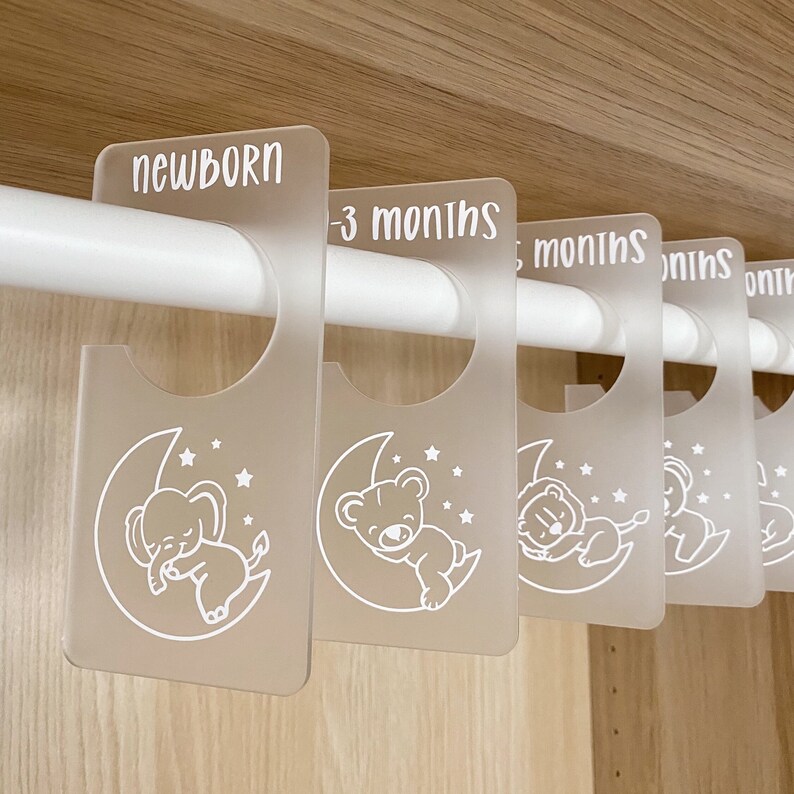 Modish Labels Toddler/Child Closet Dividers Set Of 6 (2T-7) - Woodland Animal Theme For Closet Organization