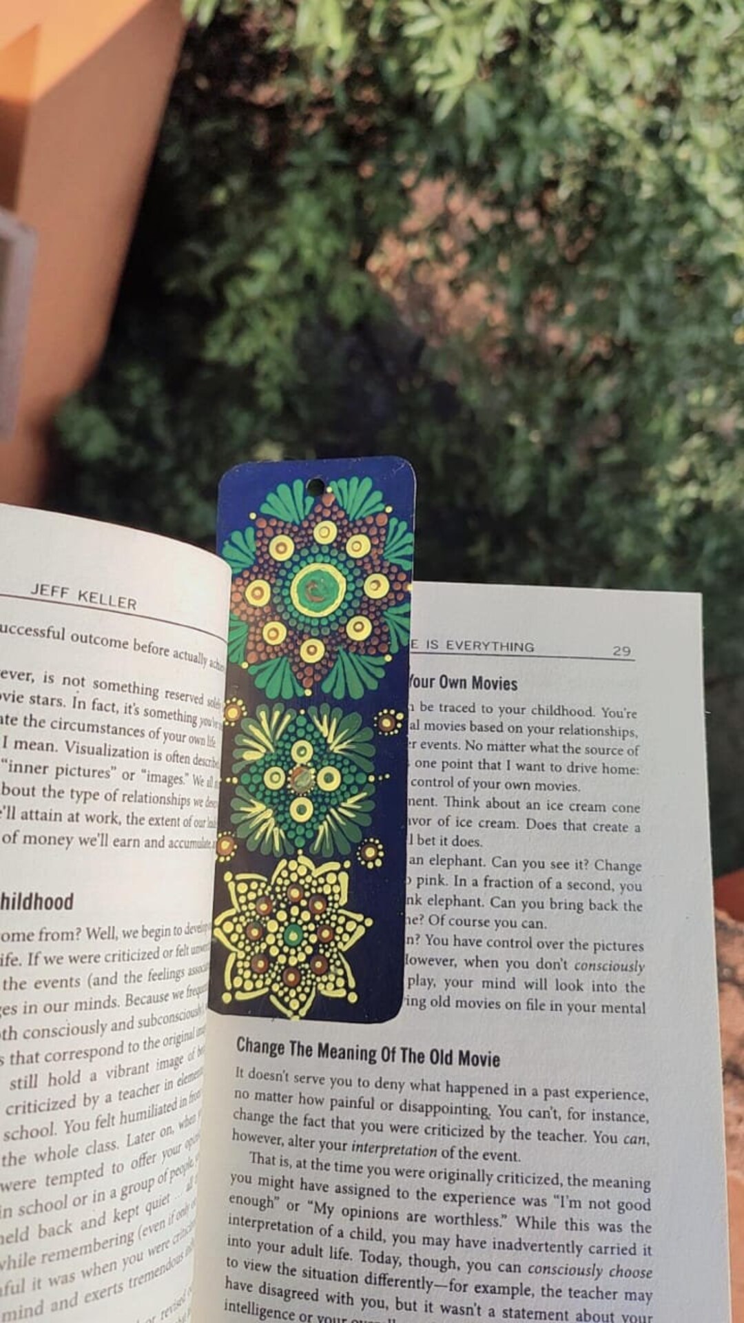 Mandala Art Bookmark Dot Mandala Etsy