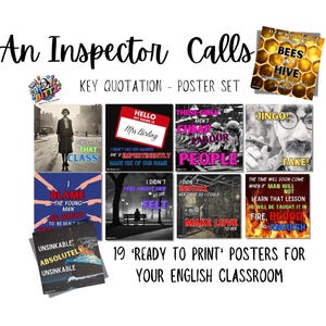 An Inspector Calls Key Quote Posters