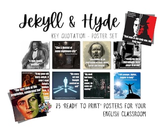 Jekyll and Hyde Key Quote Posters