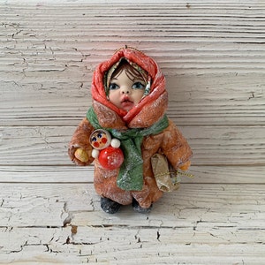 Handmade Spun Cotton Christmas Ornament