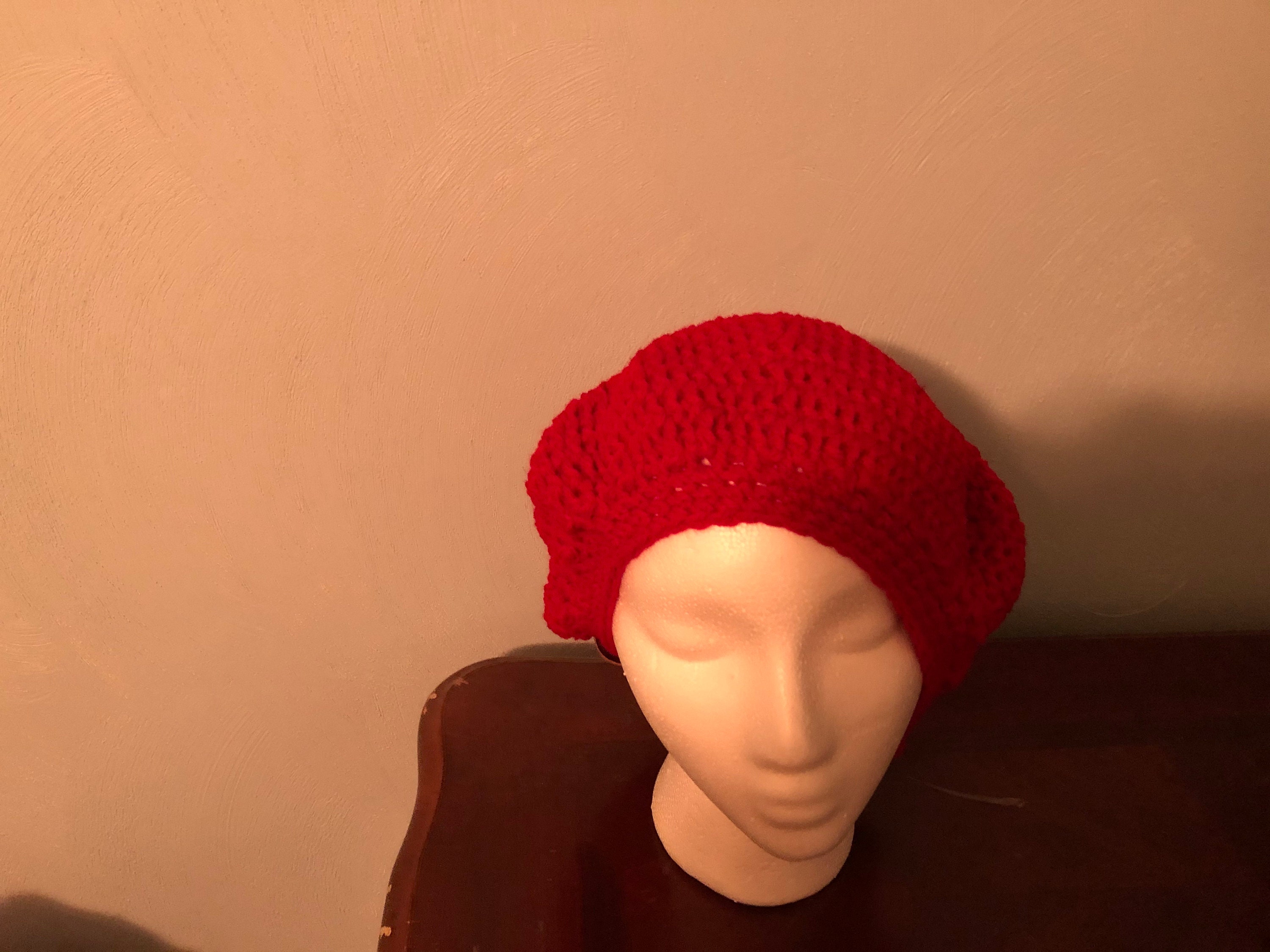 BERET - Blue Crochet