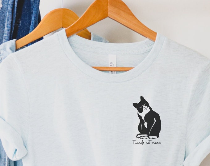 Tuxedo Cat Mama | Unisex Jersey Short Sleeve Tee | gift for cat owner | pets | cat shirt