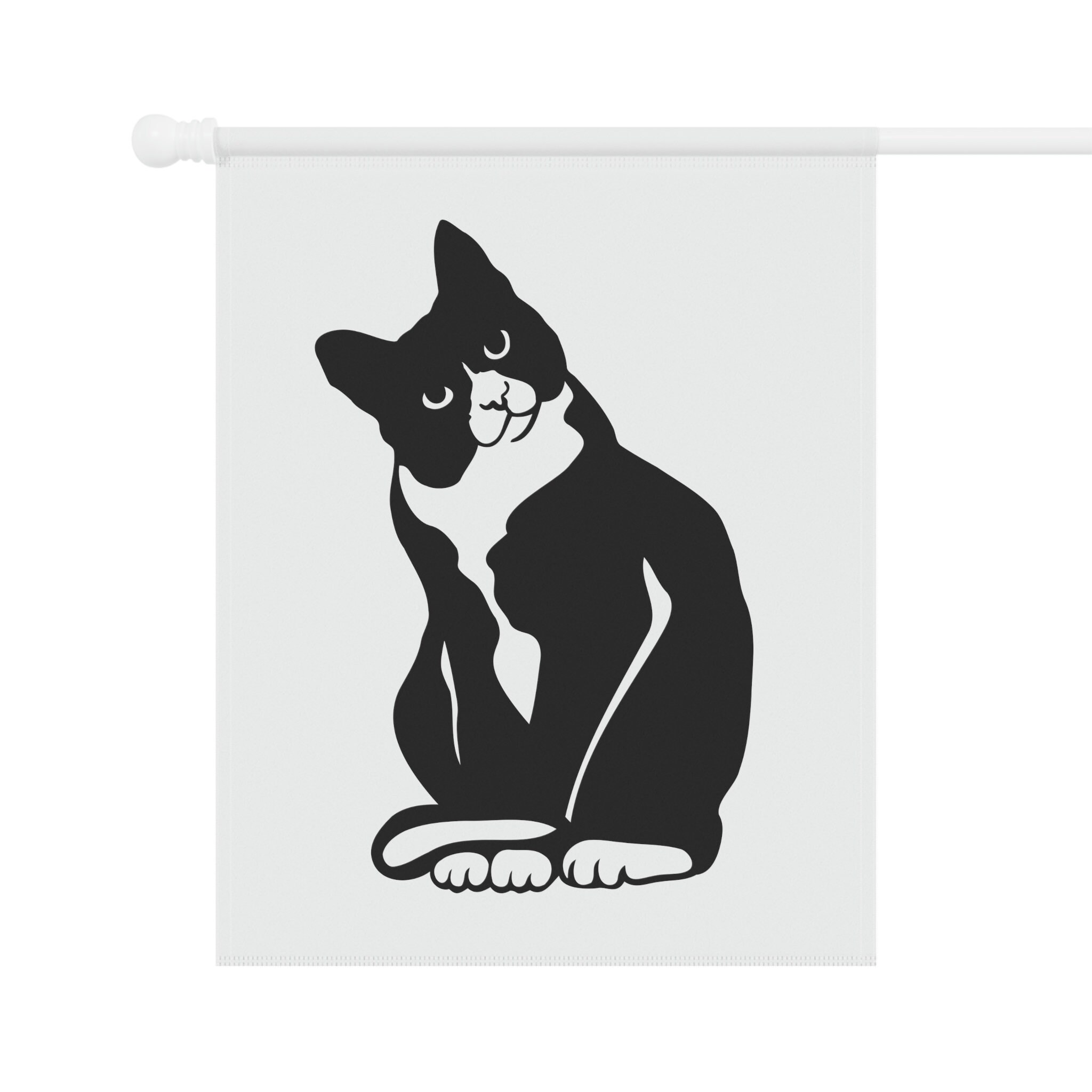 Curious Tuxedo Cat Garden & House Banner Gift for Cat Lover Etsy