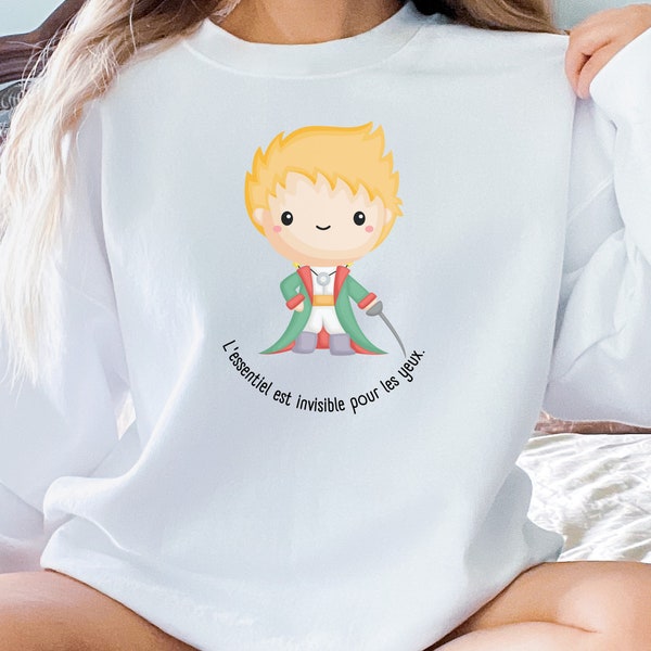 L'essentiel est invisible pour les yeux--The Little Prince--Unisex Heavy Blend Crewneck Sweatshirt