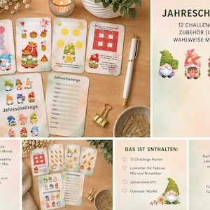 Fruchtige Jahreschallenge | 12 Spar-Challenges | Sparchallenge für das ganze Jahr | Budget Challenge | A6 Budget Binder