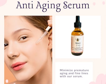 Anti-Aging Gesichtsserum 100% Biologisch, ohne Gvo, vegan und ohne Tierversuche