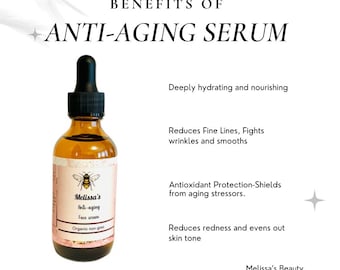 100% biologisches Anti-Aging-Gesichtsserum