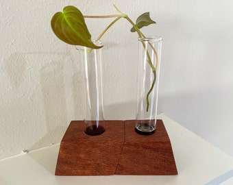 propagation station, propagation stand, plant propagation, wood plant stand, wood propagation station, office plants, plant lover gift