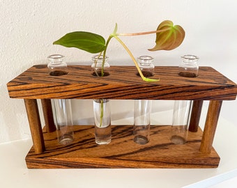propagation station, propagation stand, plant propagation, wood plant stand, wood propagation station, office plants, plant lover gift