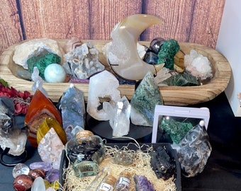 mystery box, money and career, stress and anxiety, mystery bundle, crystal mystery bags, crystal mystery box