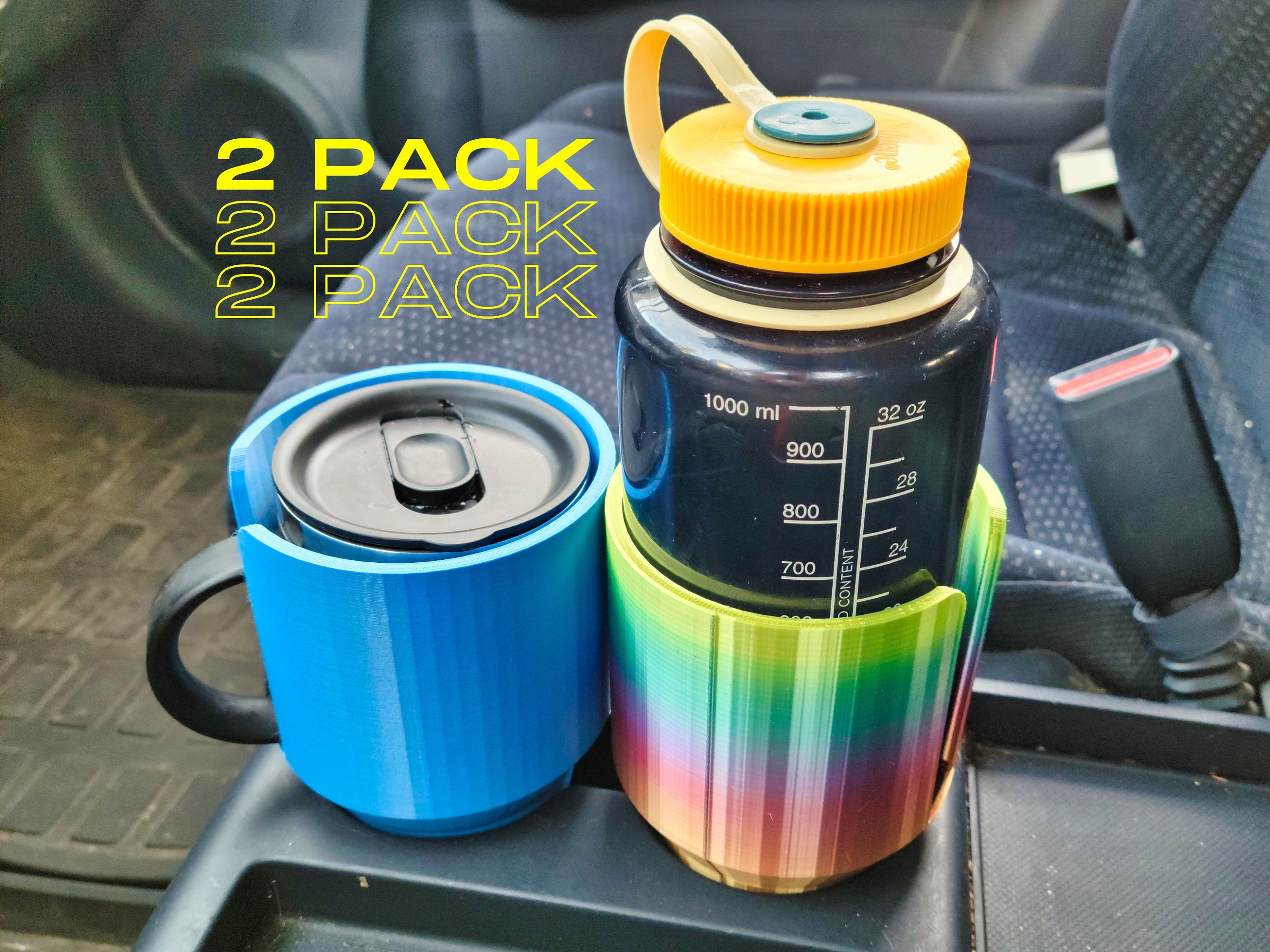 Stanley 64oz Car Cup Adapter 64oz Stanley Cup Holder, Stanley 64oz Car Cup  Extender, Multiple Colors, Rainbow 