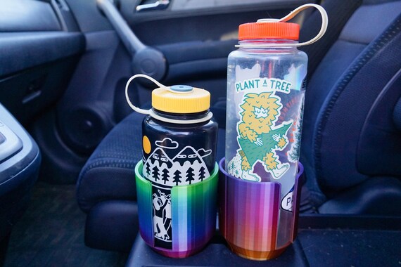 Rainbow Hydro Flask Holder, Rainbow Nalgene Car Cup Adapter