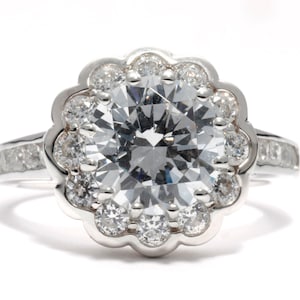 Marlene Dietrich Replica CZ Silver Ring