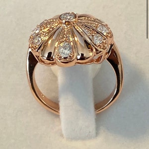 Marilyn Monroe Replica Gold or Rose Gold CZ ring