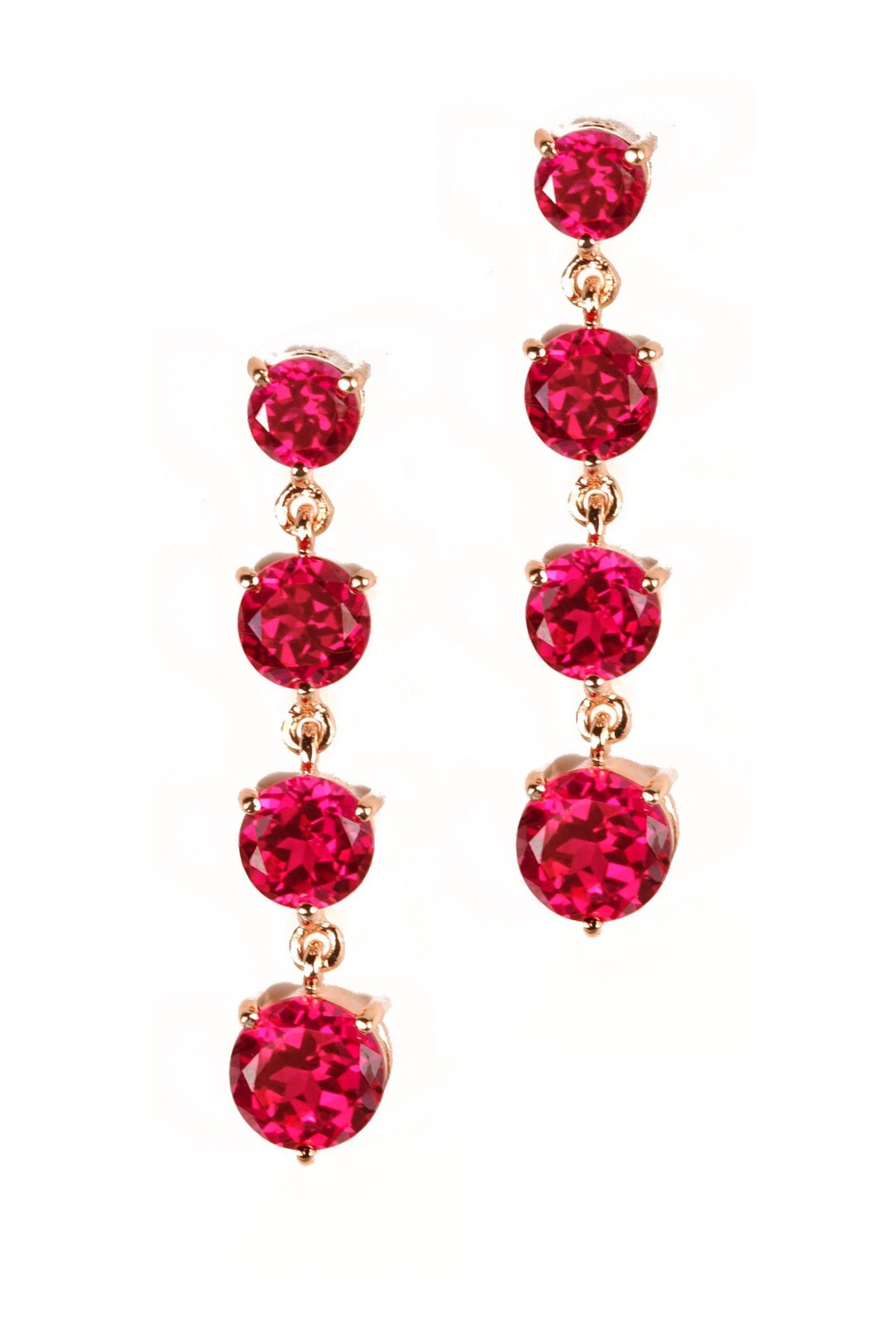 Marilyn Monroe Replica Ruby CZ Drop Earrings - Etsy