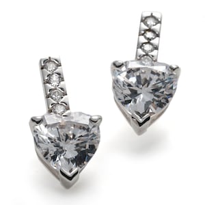 Betty Grable Replica Silver CZ Earrings