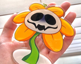 Undertale | Flowey the Flower | 4-inch epoxy keychain