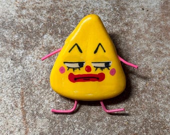 Silly Triangle Clay Pin