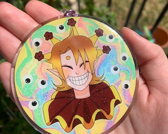 Sun and Moon from Security Breach Five Nights at Freddy's Keychain