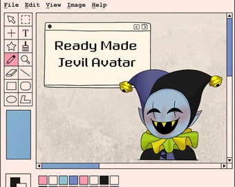 Chibi Jevil PNG Avatar | Deltarune