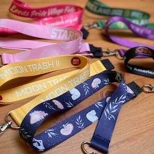 Custom Printed Lanyard: Full Color, Logo, Name, Safety Clip
