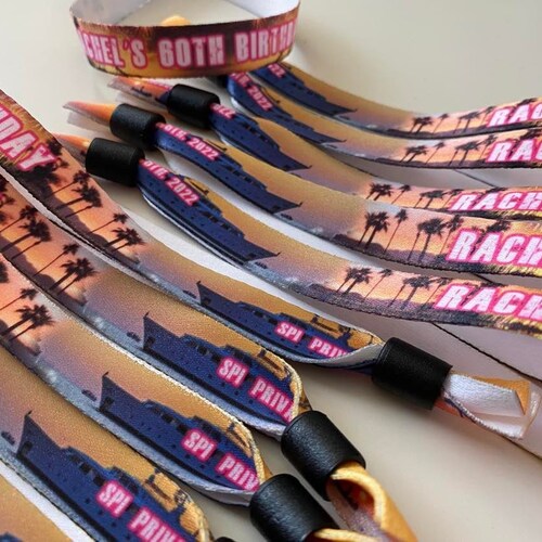 Personalized Wristbands Festival Wristbands Custom Fabric Etsy