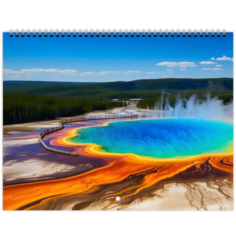 Yellowstone Park 2024 Calendar US & Canada Etsy