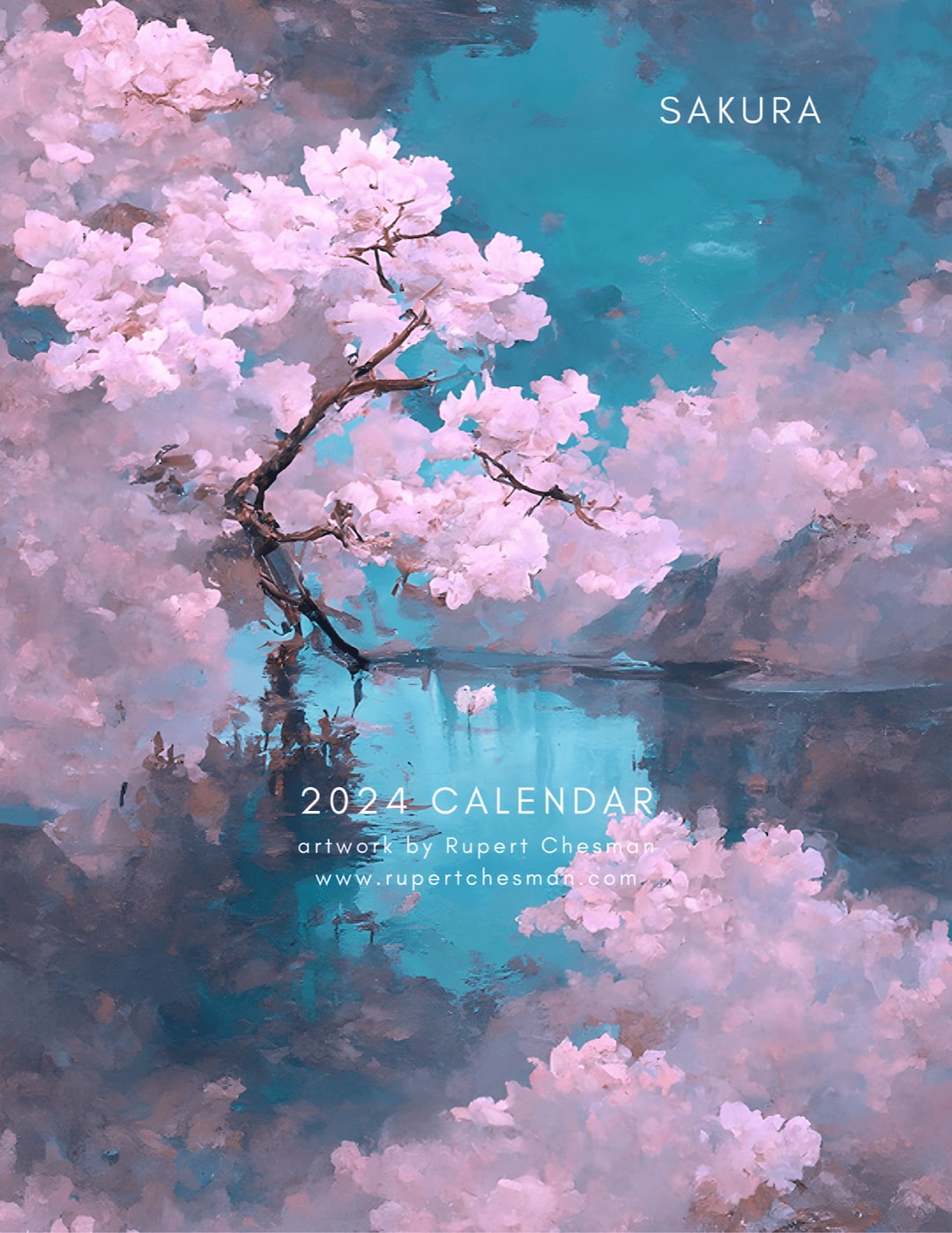 Japanese Sakura 2025 Wall Calendar Etsy