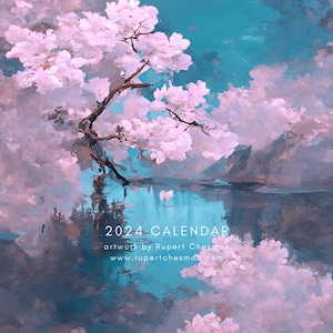 Japanese Sakura 2024 Wall Calendar