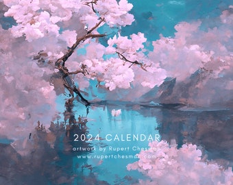 Japanese Sakura 2024 Wall Calendar