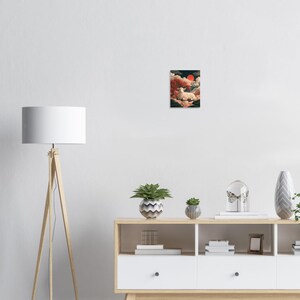 Year of the Sheep 2027 Print, Japanese Woodblock Style Wall Art image 2