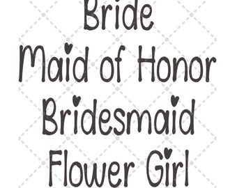 花嫁とパーティー svg ファイル | SVG PNG JPG | シルエット / Cricut カット ファイル | 昇華印刷可能 | デジタル ダウンロード ファイル | トレンディ カット ファイル