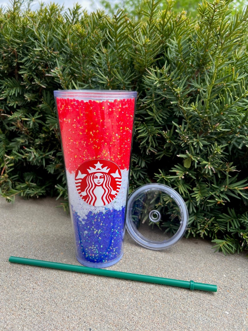 Freedom Starbucks Rhinestone Tumbler Rhinestone Filled Etsy